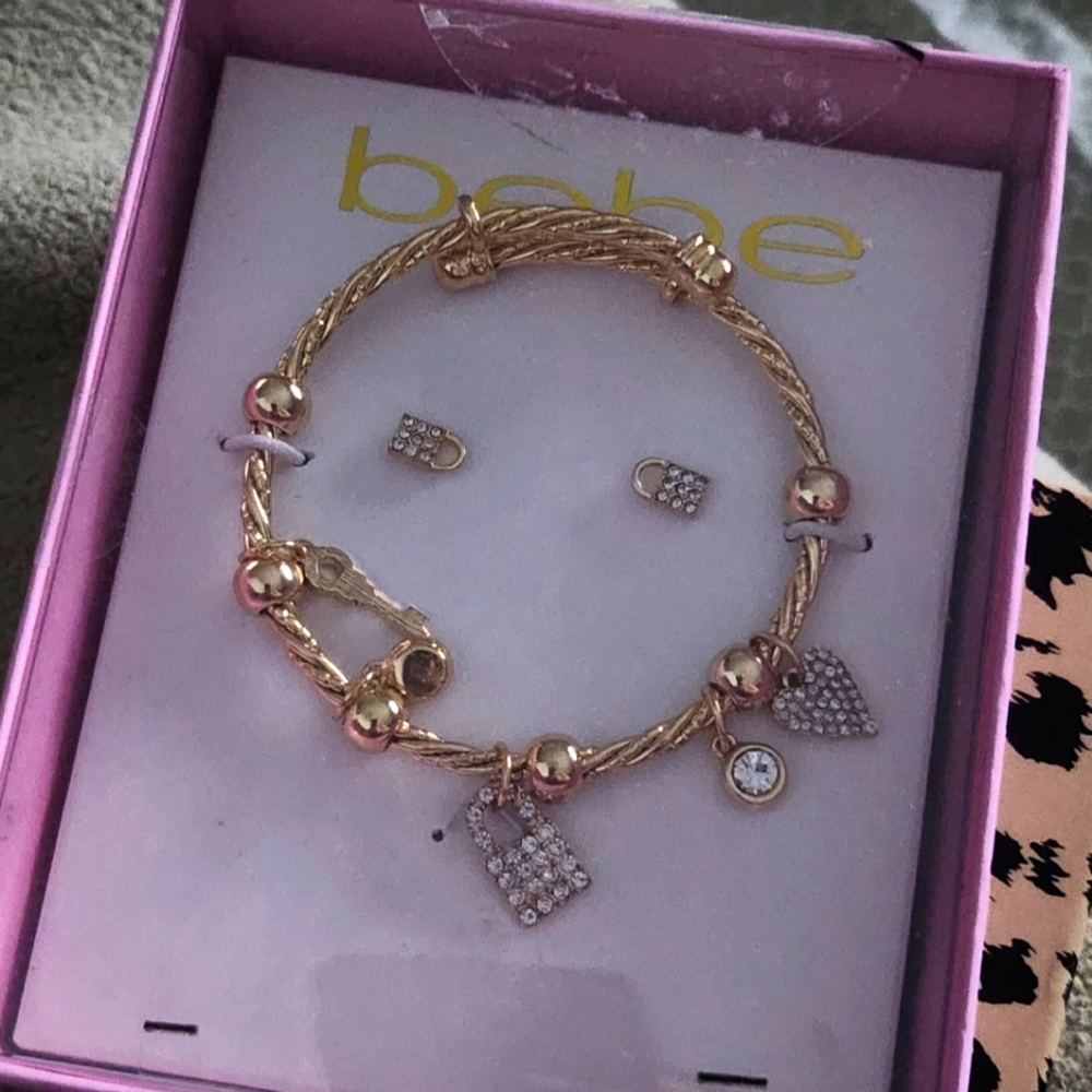 Bebe bracelet & earrings set